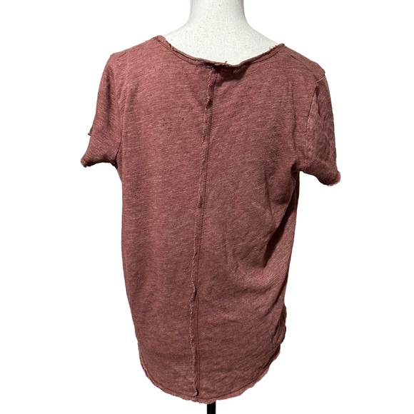 Rust red deconstructed tee - Picture 2 of 4